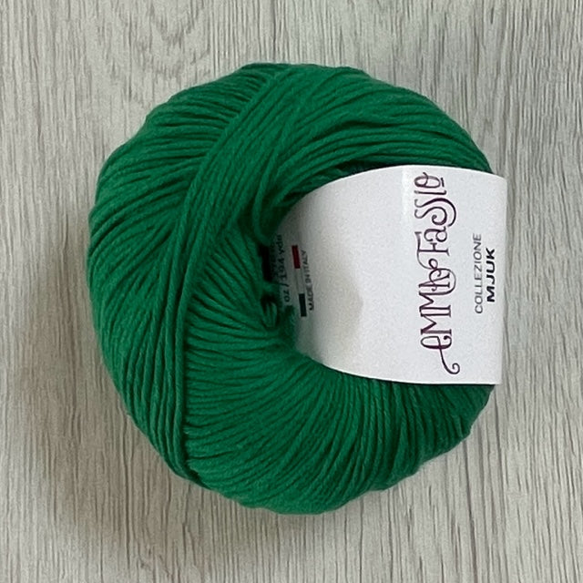 Cotone Ecologico 100% Riciclato | Gomitolo 50g - Verde Lime 31 | 125 Metri | Uncinetto 2.5-3.5 | Certificato Oeko-Tex | Made In Italy