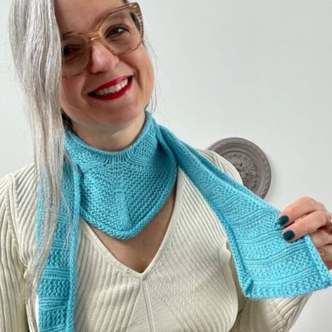 Una Sciarpa Sciarpe A Maglia Ai Ferri Una Sciarpa Ai Scialle Di