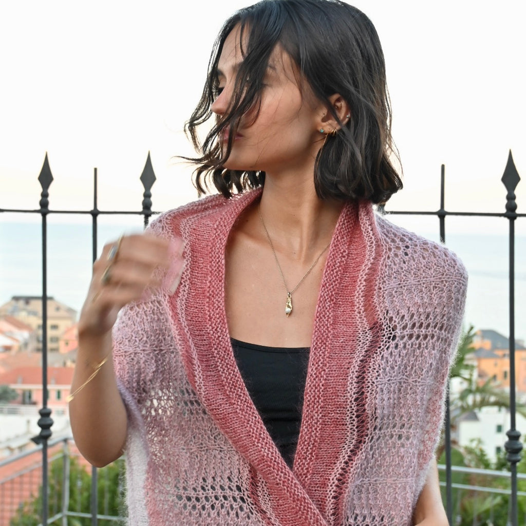 Punto Pavone Stola Di Lana Ai Ferri Schema Scialle Ai Ferri Magia