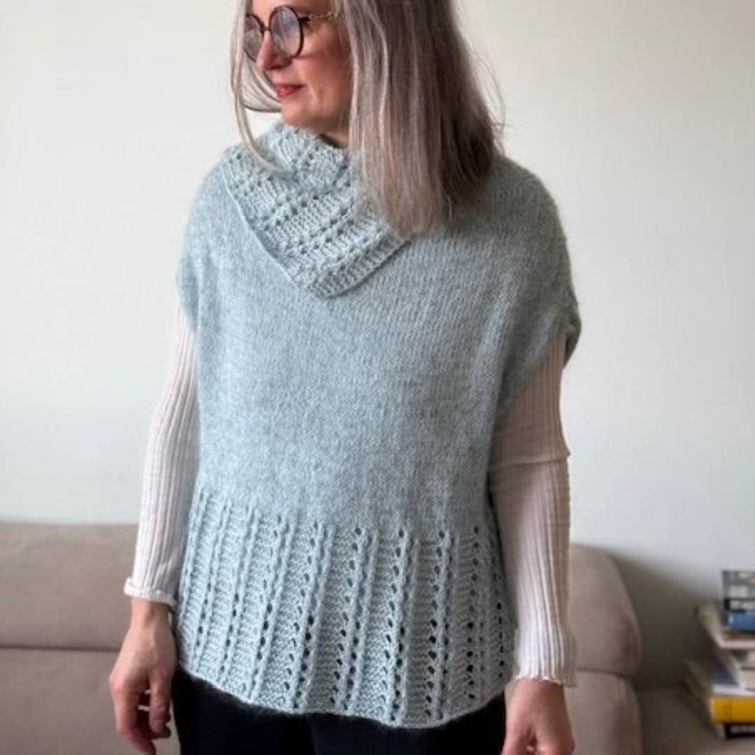 Emma Fassio Schemi Scialle Ai Ferri Maglia Ai Ferri Con Collo A