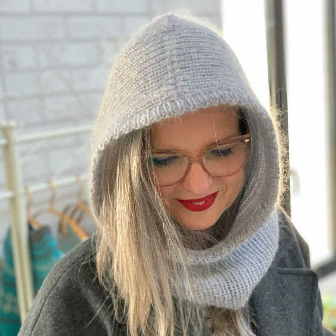 Emma Fassio Maglia Sciarpa Ferri Top Down Emma Fassio Scialli Emma