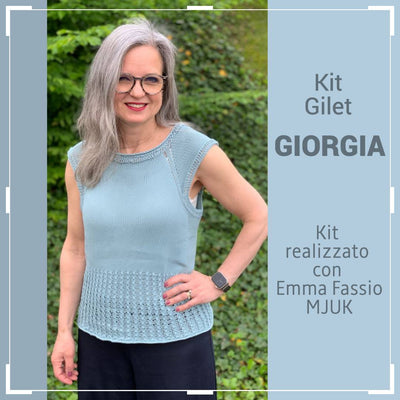 schema gilet a maglia giorgia di emma fassio