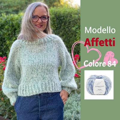 kit maglia ai ferri affetti emma fassio 84