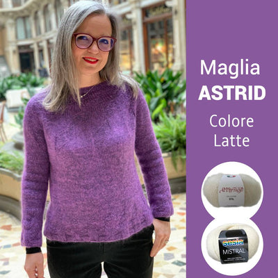 maglia ai ferri emma fassio astrid latte