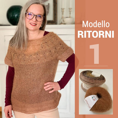 kit maglia ai ferri Ritorni di Emma Fassio colore 1