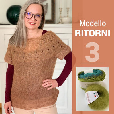 kit maglia ai ferri Ritorni di Emma Fassio colore 3