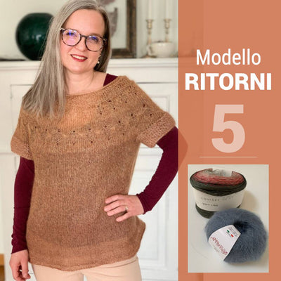 kit maglia ai ferri Ritorni di Emma Fassio colore 5